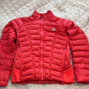 The North Face Vibrant Orange/Red Puffer Jacket